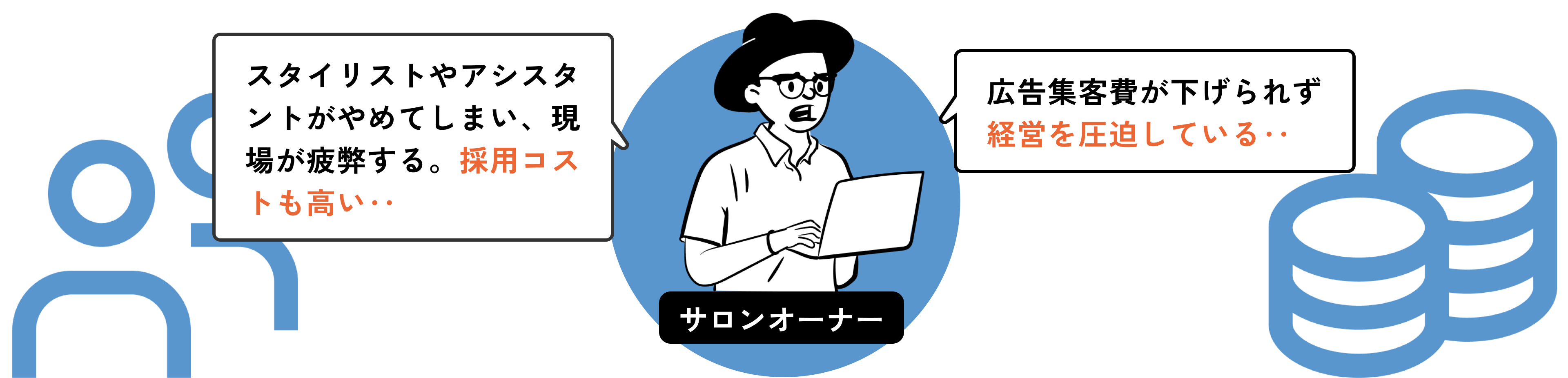新規で獲得したお客さまが定着しない・・・そもそもリピート率アップにつながる施策に時間が割けていない・・・指名が少なく時間をもて余すスタイリストがいる・・・集客サイトへ出稿しているけど、出稿費用が高い・・・